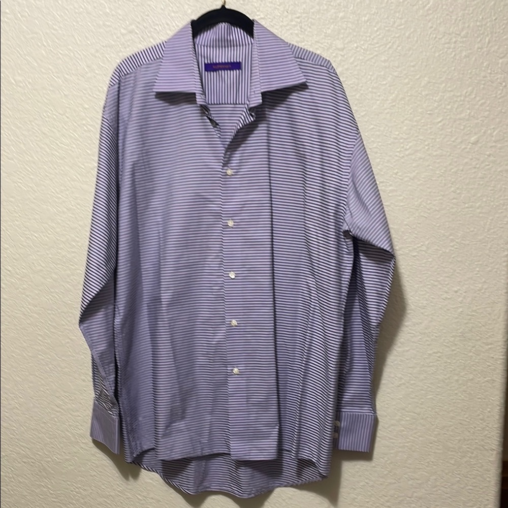 Kuhlman Men's Blue & Purple Long Sleeve Dress Shirt. Excellent Condition- NWOT.